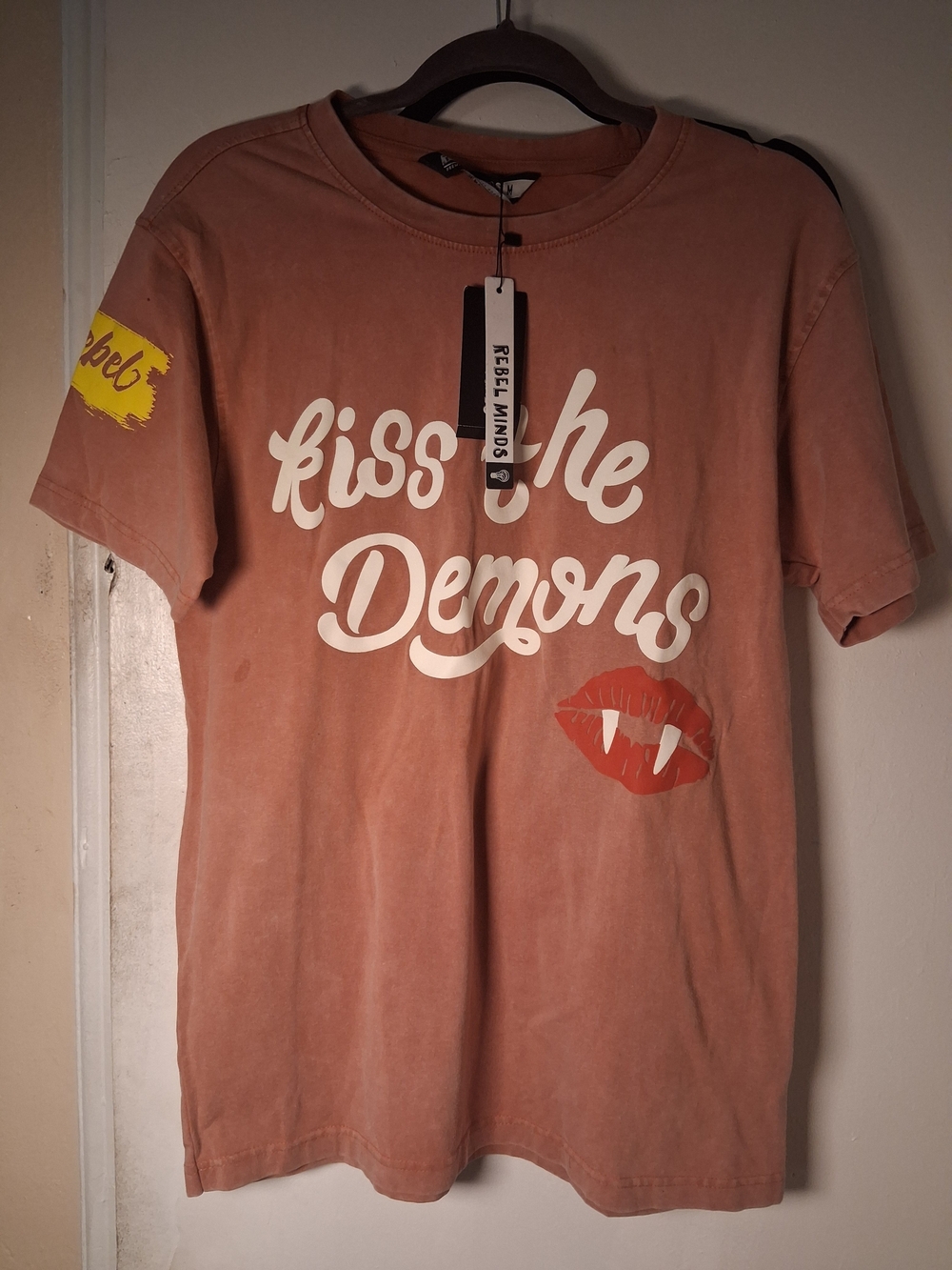 "Kiss the Demons" Rust Graphic Tee